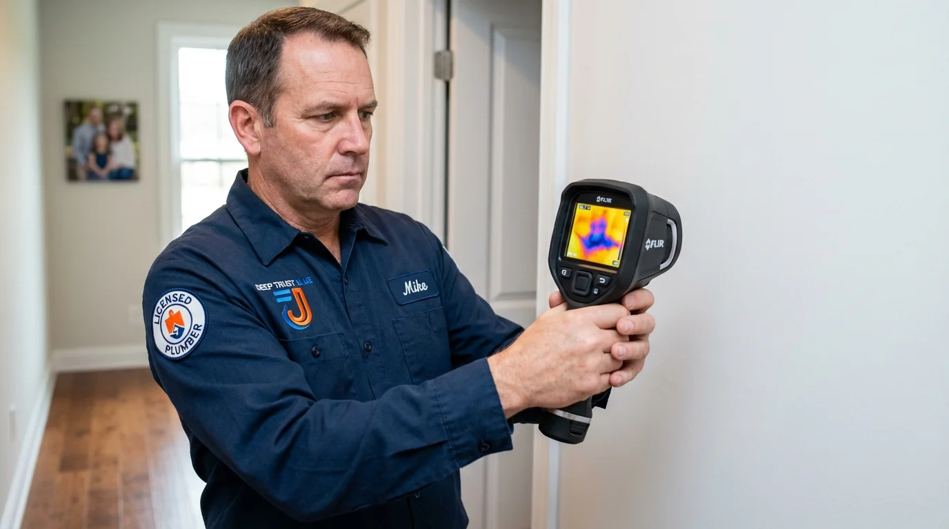 Thermal imaging leak detection by Johns Plumbing LLC in Lakin